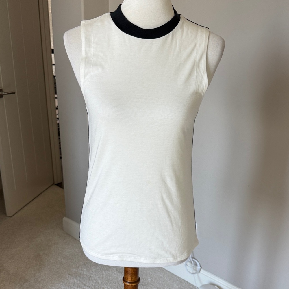 rag & bone White and Black Tank Top